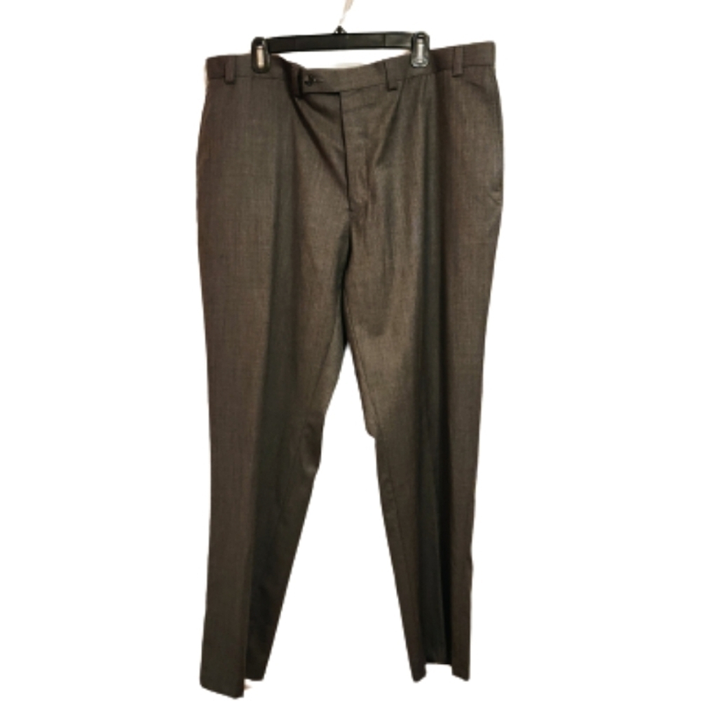 John Henry Gray Flat Front Dress Pants Waist 42 32
